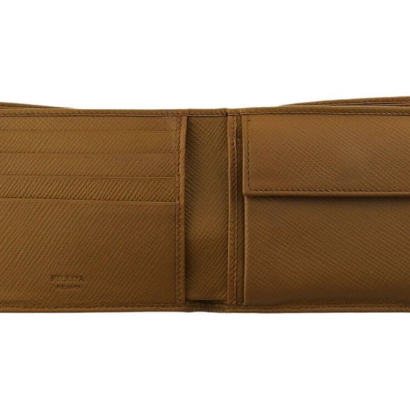 PRADA Two-folded wallet logo Safiano Leazer Auth USED - Picture 6 of 8
